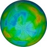 Antarctic ozone map for 2024-07-07
